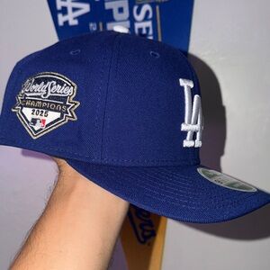 2025 World Series championships logo Dodgers SnapBack